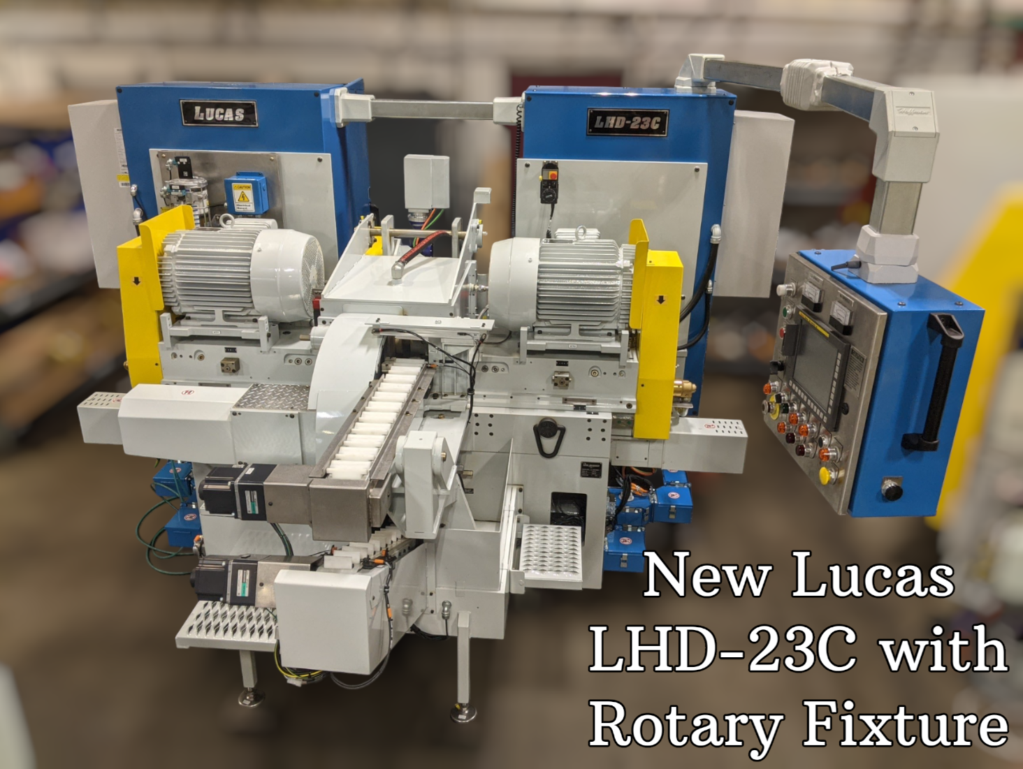 New Lucas LHD-23C Rotary Horizontal Double Disc Grinder Disk For Sale