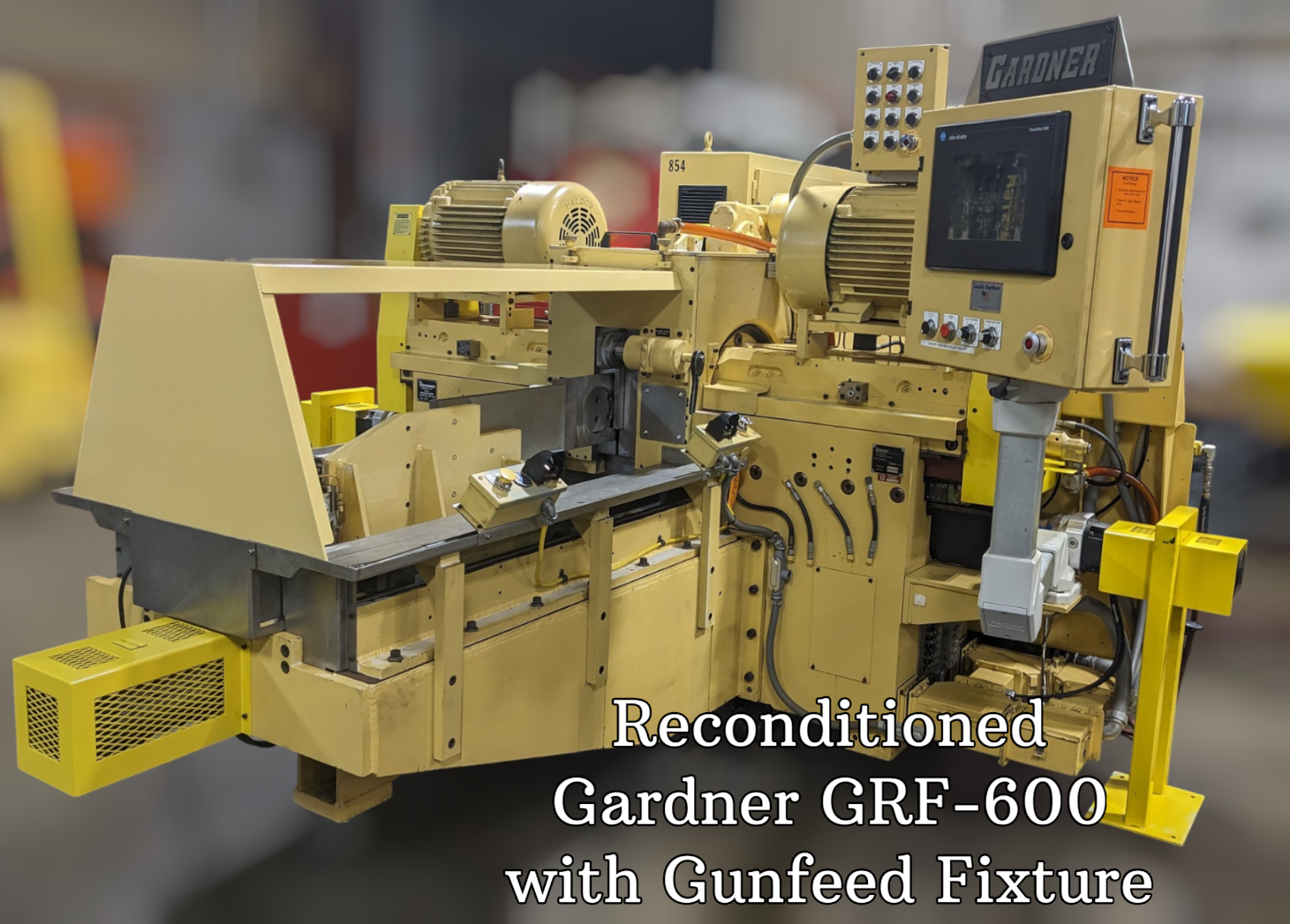 Reconditioned Gardner GRF-600 Gunfeed Horizontal Double Disc Grinder Disk For Sale