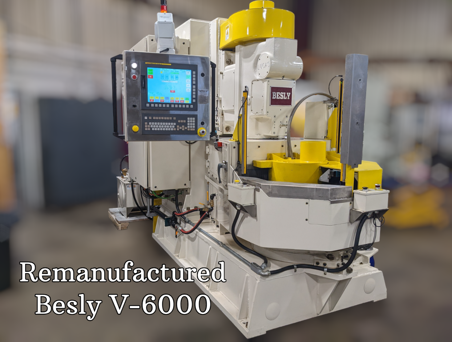 Remanufactured Besly V-6000 Vertical Double Disc Grinder Disk For Sale