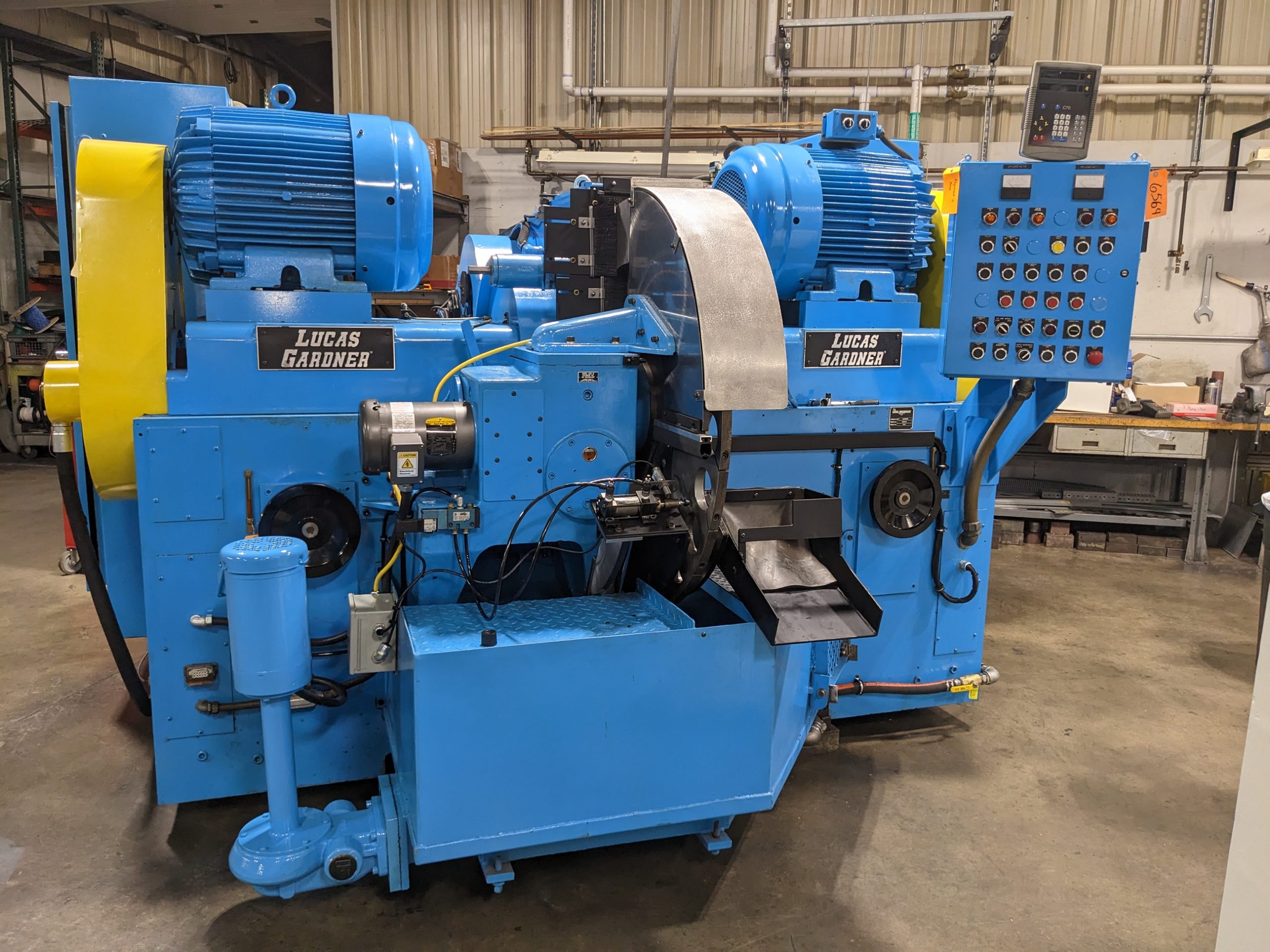 Remanufactured Reconditioned Used Gardner SDG5-30 Horizontal Double Disc Disk Grinder Rotary Fixture For Sale